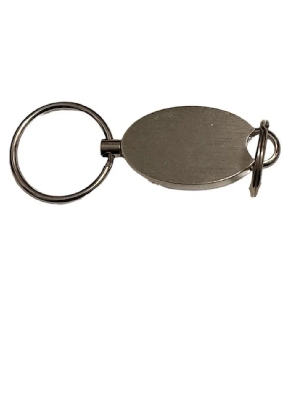 Infiniti Satin Valet Keychain Silver Gold accents